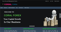 Desktop Screenshot of coralforex.com