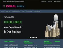 Tablet Screenshot of coralforex.com